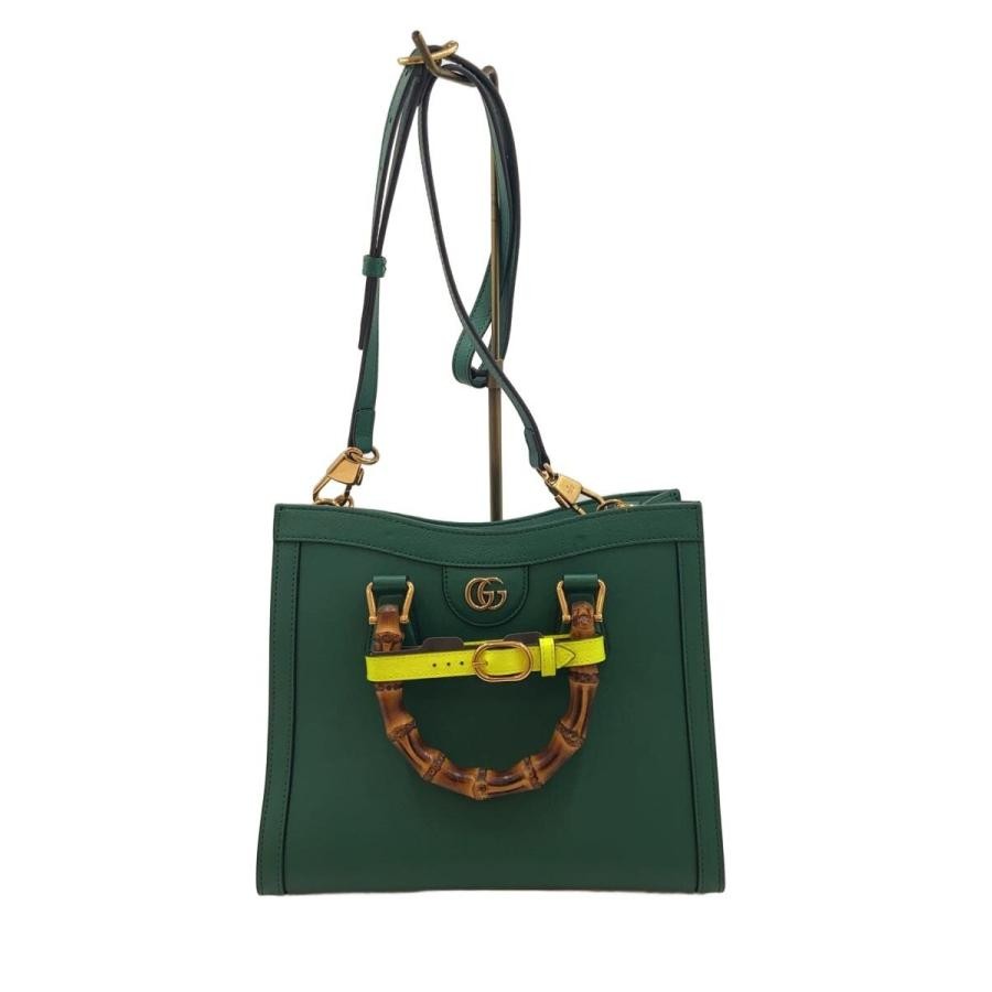 GUCCI Bag: 2WAY Tote 660195 Green W27H23D10.5cm;