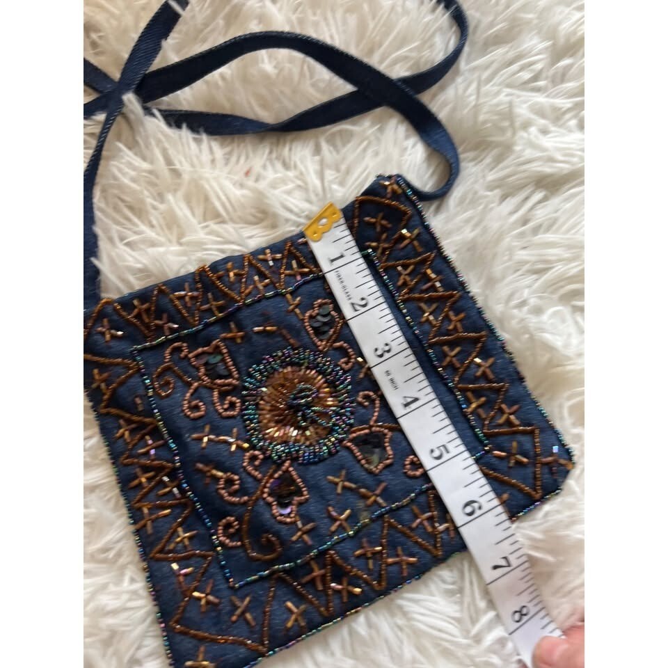 Small Beaded Purse Made in India Stunning Boho Evening or Casual Bag