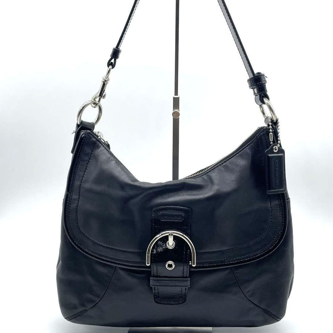 Coach SOHO Shoulder Bag 11×8.7×3.1 inch Genuine Leather Used