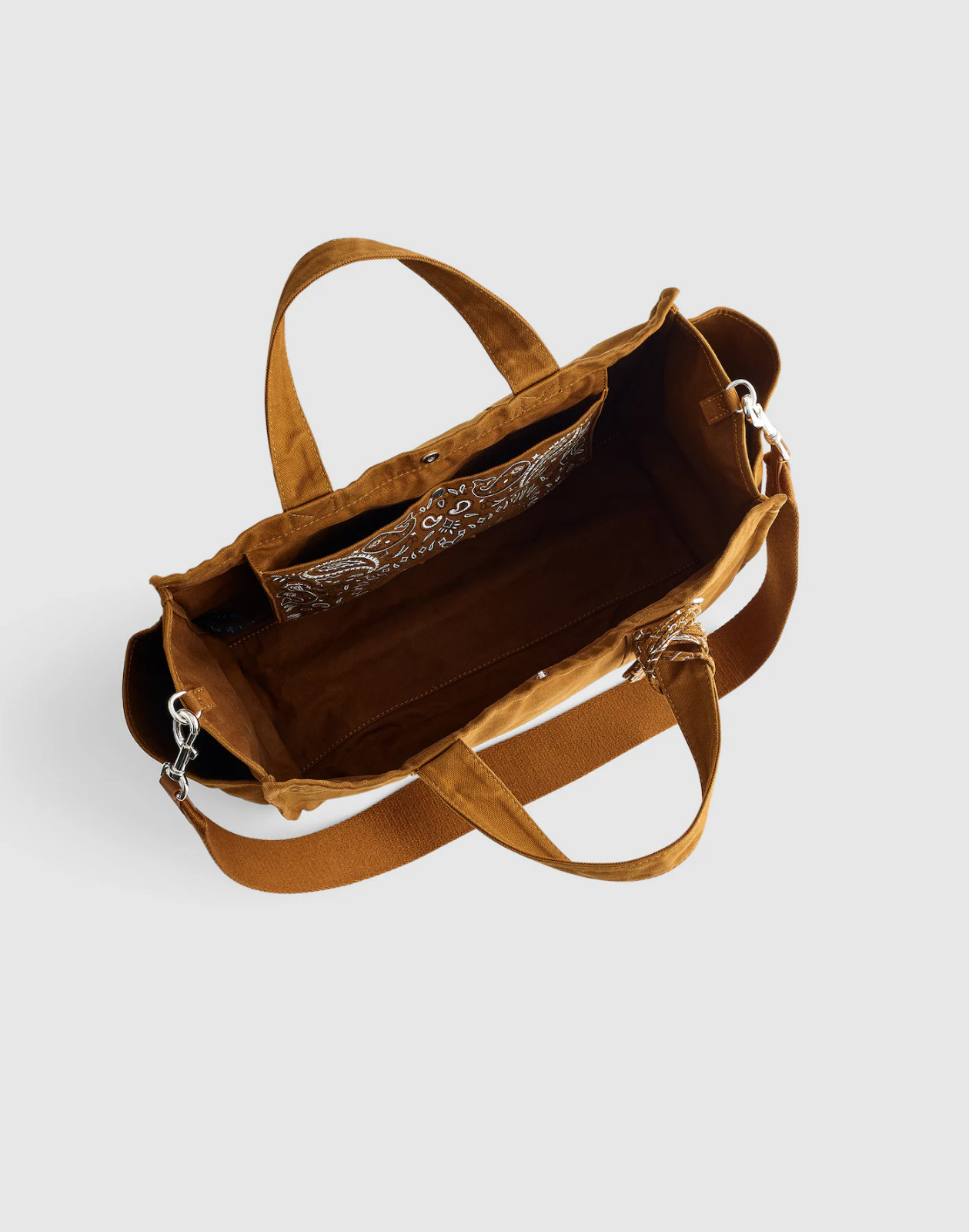 The Weekend Canvas Tote Bag Warm Chestnut Shoulder Travel Laptop Bag NWT