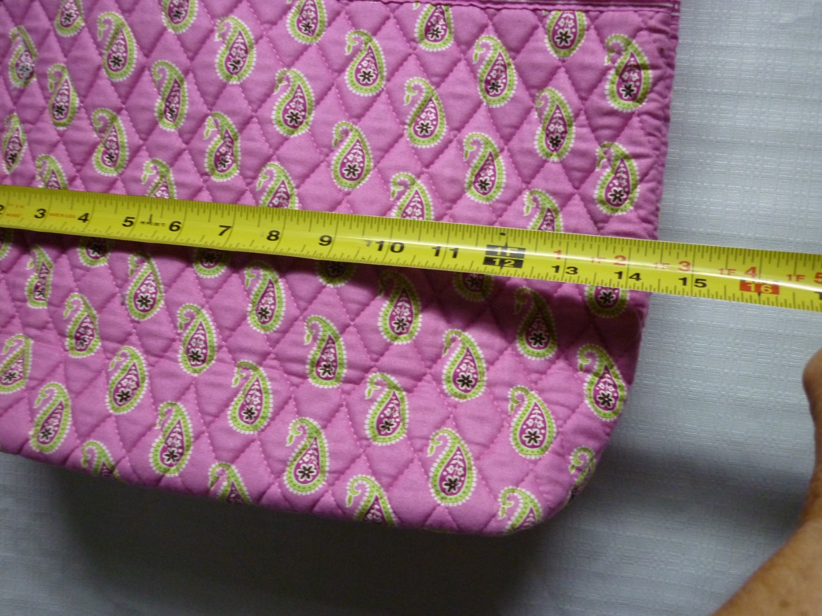 VERA BRADLEY BEACH BAG PINK TEARDROP FLORAL