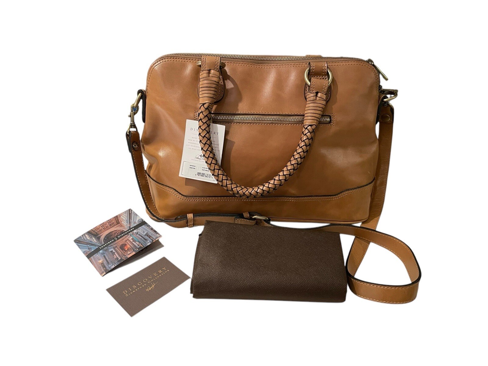NEW Patricia Nash Ltd Edition Discovery Large Washed Woven Augusta Satchel