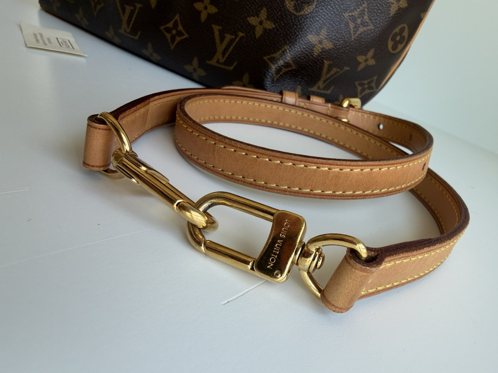 Authentic Louis Vuitton Palermo PM 2 Way Shoulder Crossbody Handbag Purse Tote