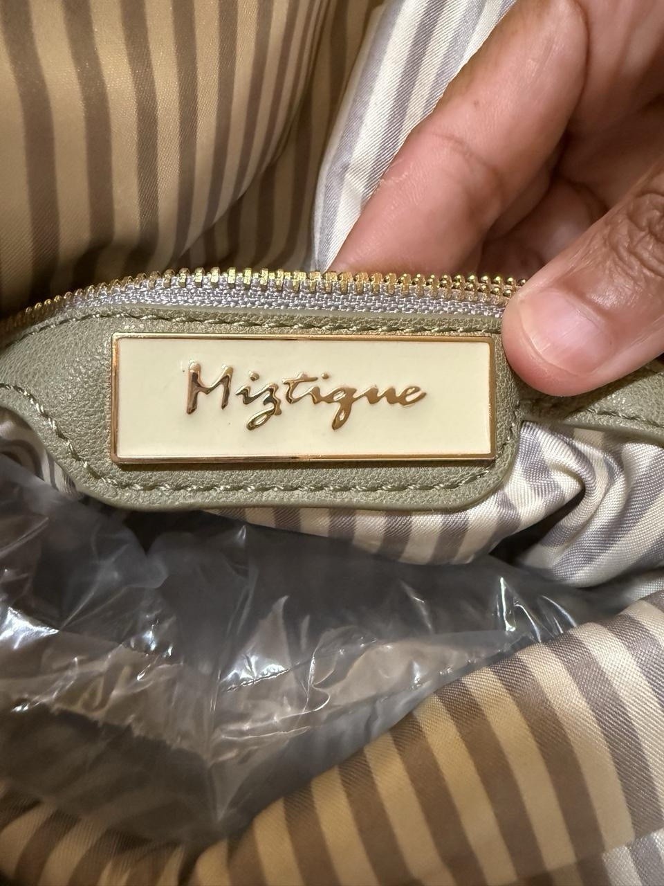 Miztique Gray Backpack Purse, Tassel Zip, Gold Hardware, Detachable Strap