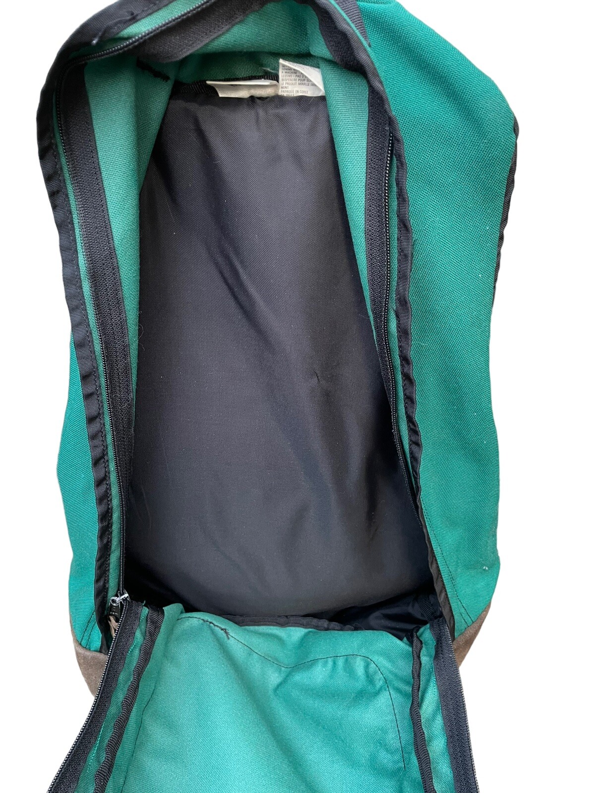 Rare 90s Vintage Nike Forest Green Leather Backpack Made In Korea