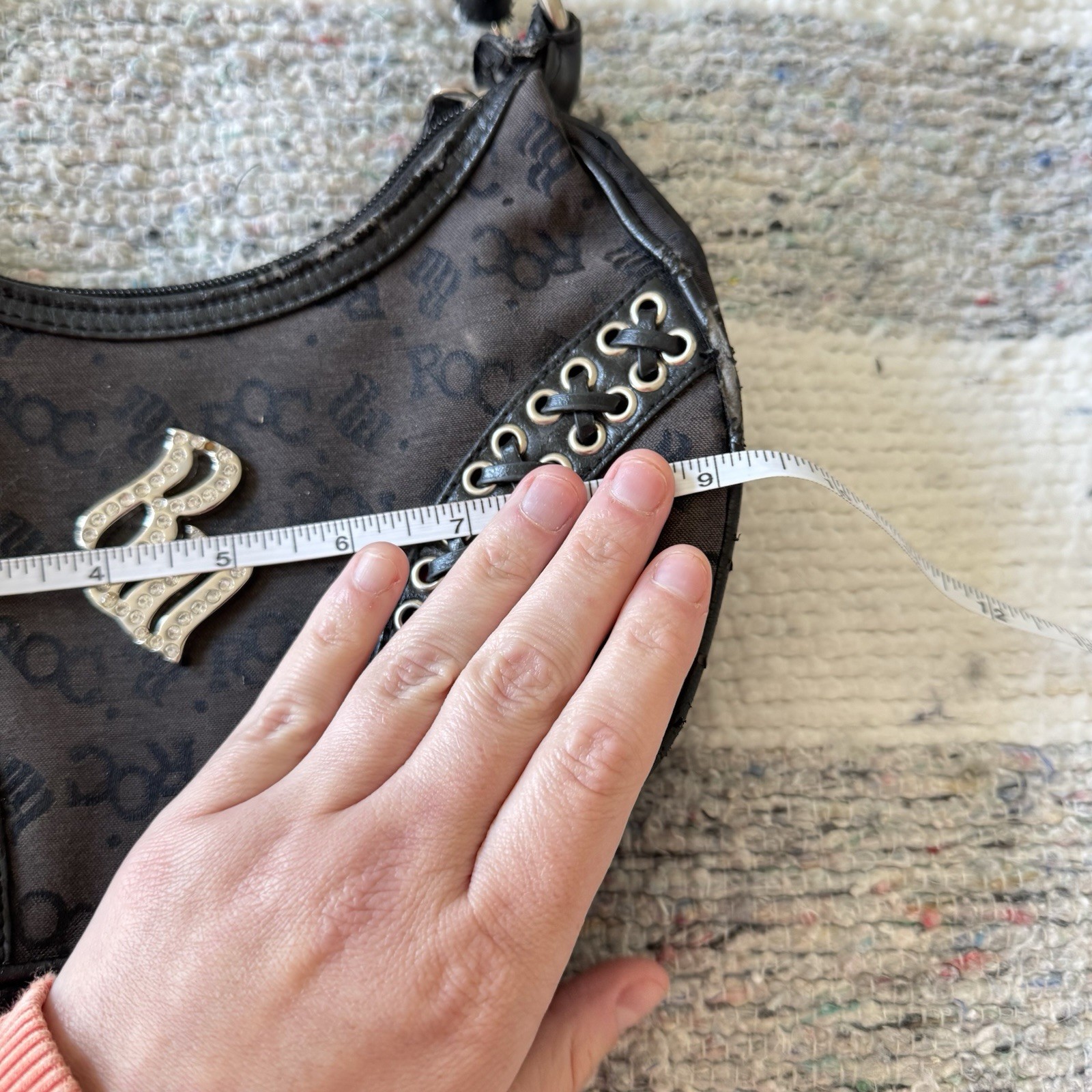Roca Wear Vintage Mini Bag Bratz Grunge Y2K Punk Fairy Logo Studded Emo Kathy