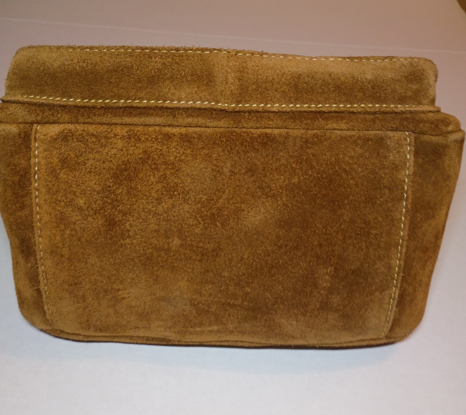 Banana Republic Brown Zip Top Flap Pocket Studded Vintage Shoulder Bag