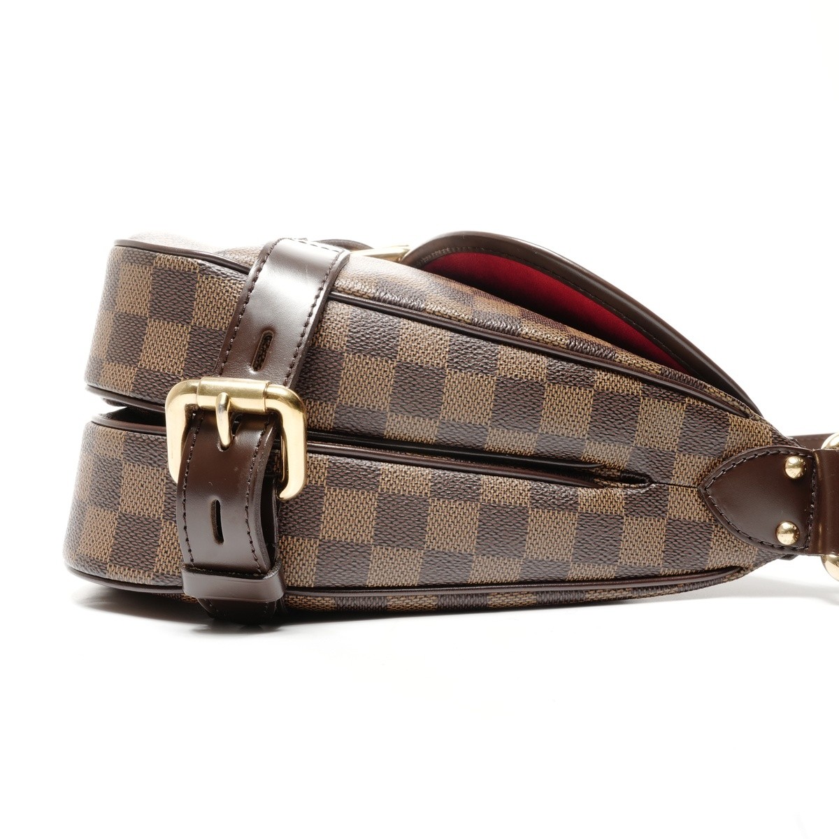 Authentic LOUIS VUITTON 2008 Damier Highbury Shoulder Bag Brown WS25071
