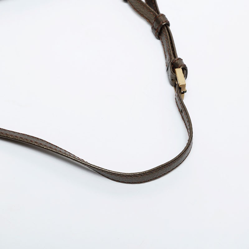Authentic CELINE Metallic Mini Shoulder Bag gold WS21335