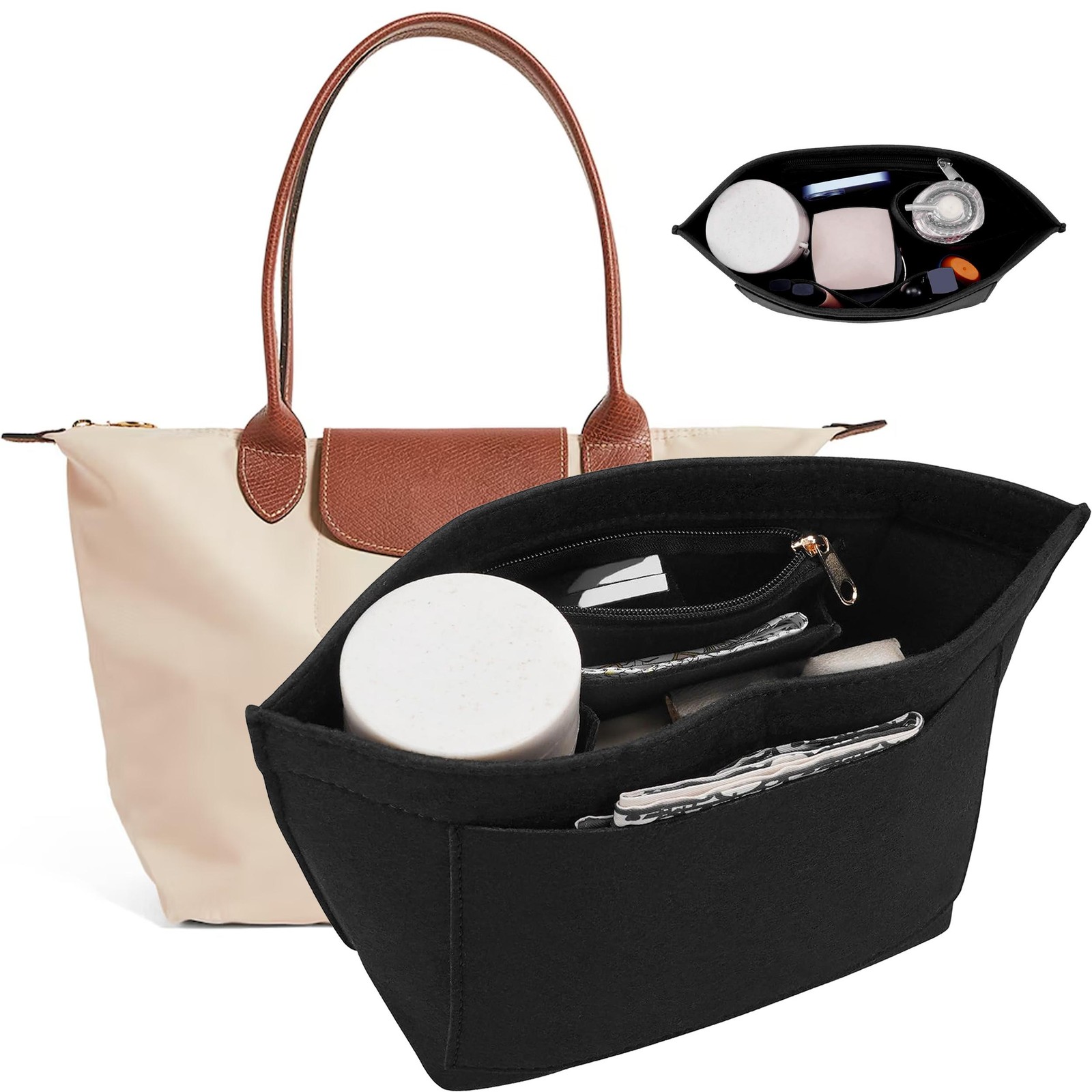 Felt Purse Organizer Insert – Handbag Storage & Bag Organizer