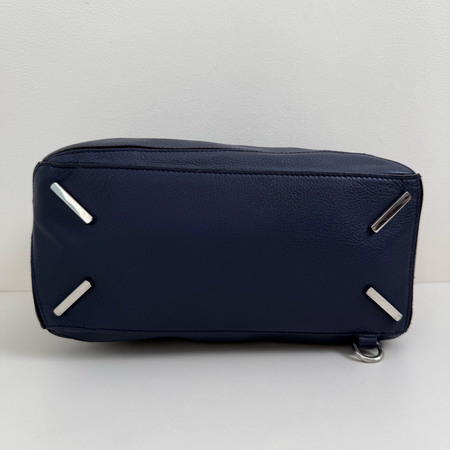Loewe Pre-Owned Authentic Crossbody Bag Blue 28*18*12cm Silver