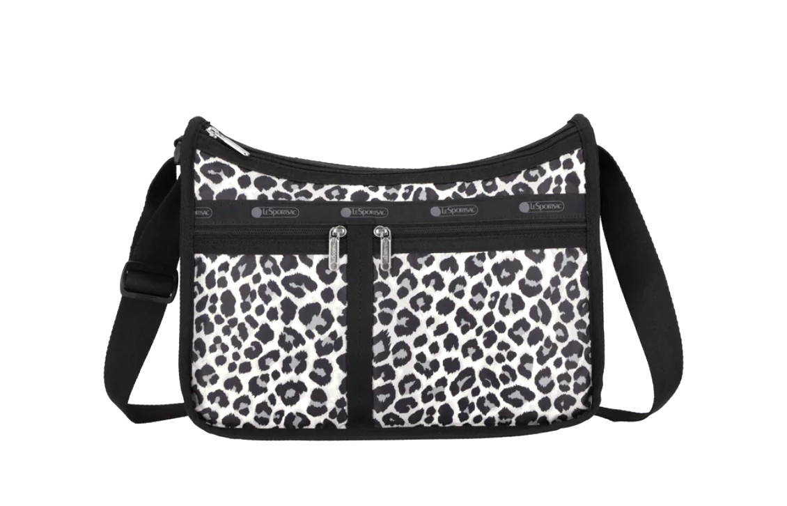 LeSportsac Neutral Leopard Deluxe Everyday,Abstract Interpretative Leopard Print