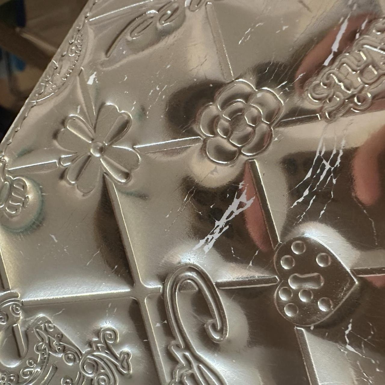 Chanel Leather Icon Series Bag Chain Silver Classic