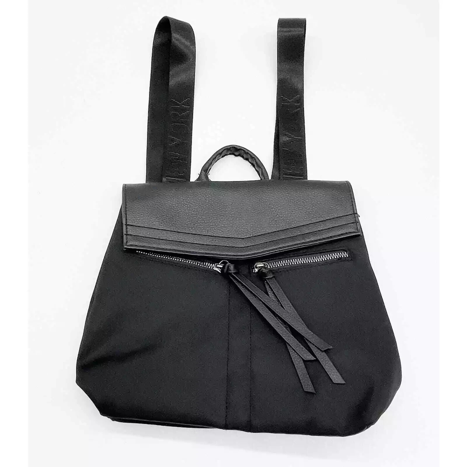 Botkier New York Trigger Nylon Small Black Backpack Top Handle Bag