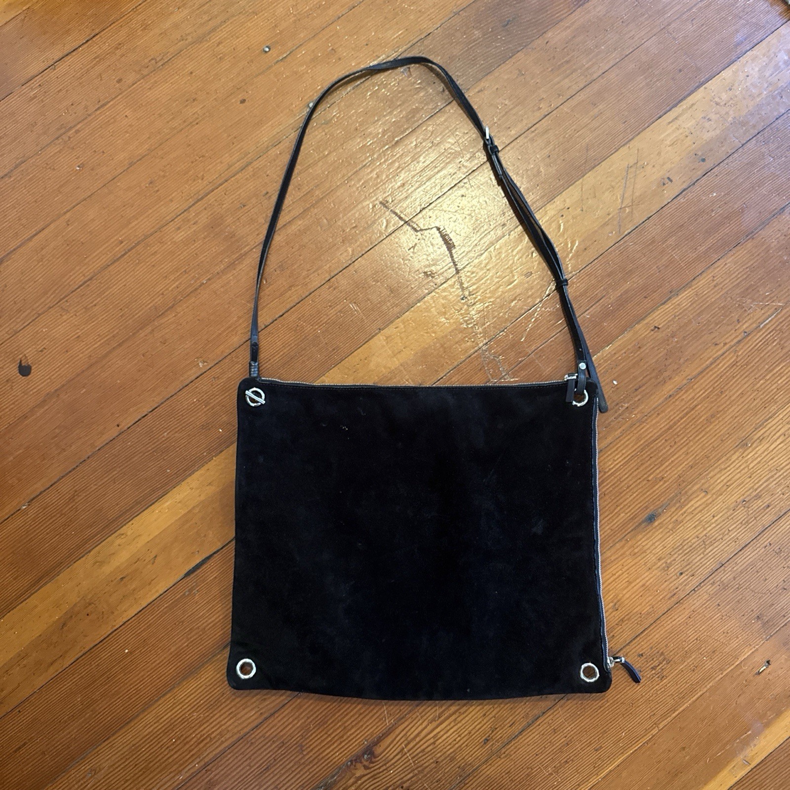THE ROW Suede Shoulder Bag With Adjustable Strap