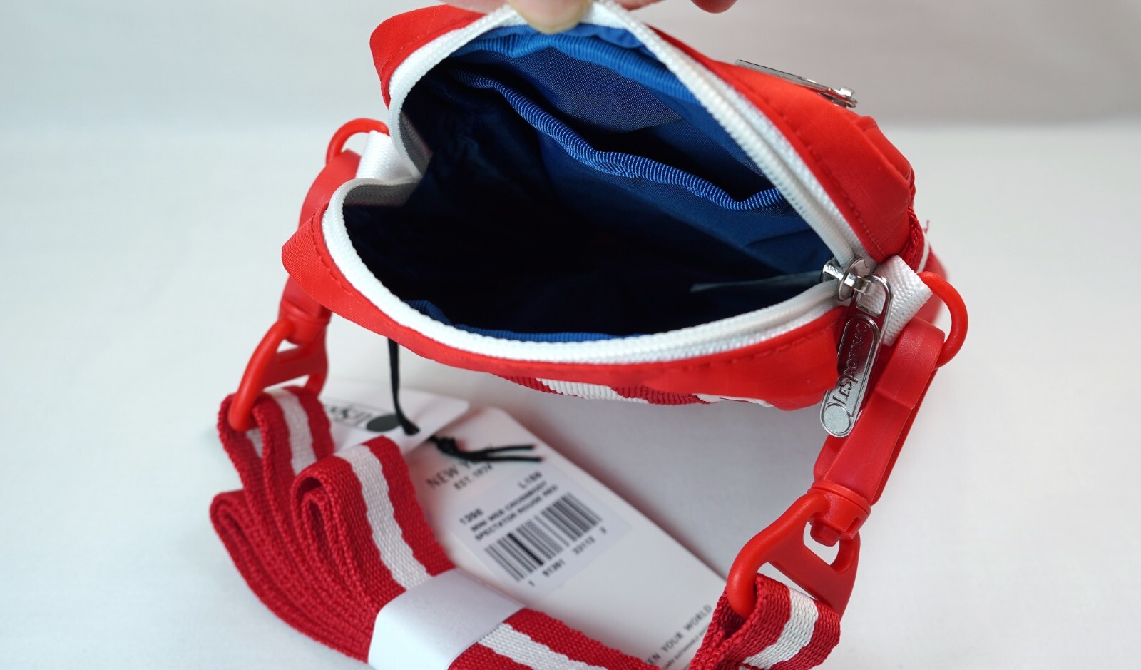NWT LeSportsac MINI WEB CROSSBODY Cell Phone Bag “Spectator Rouge Red” STK#E