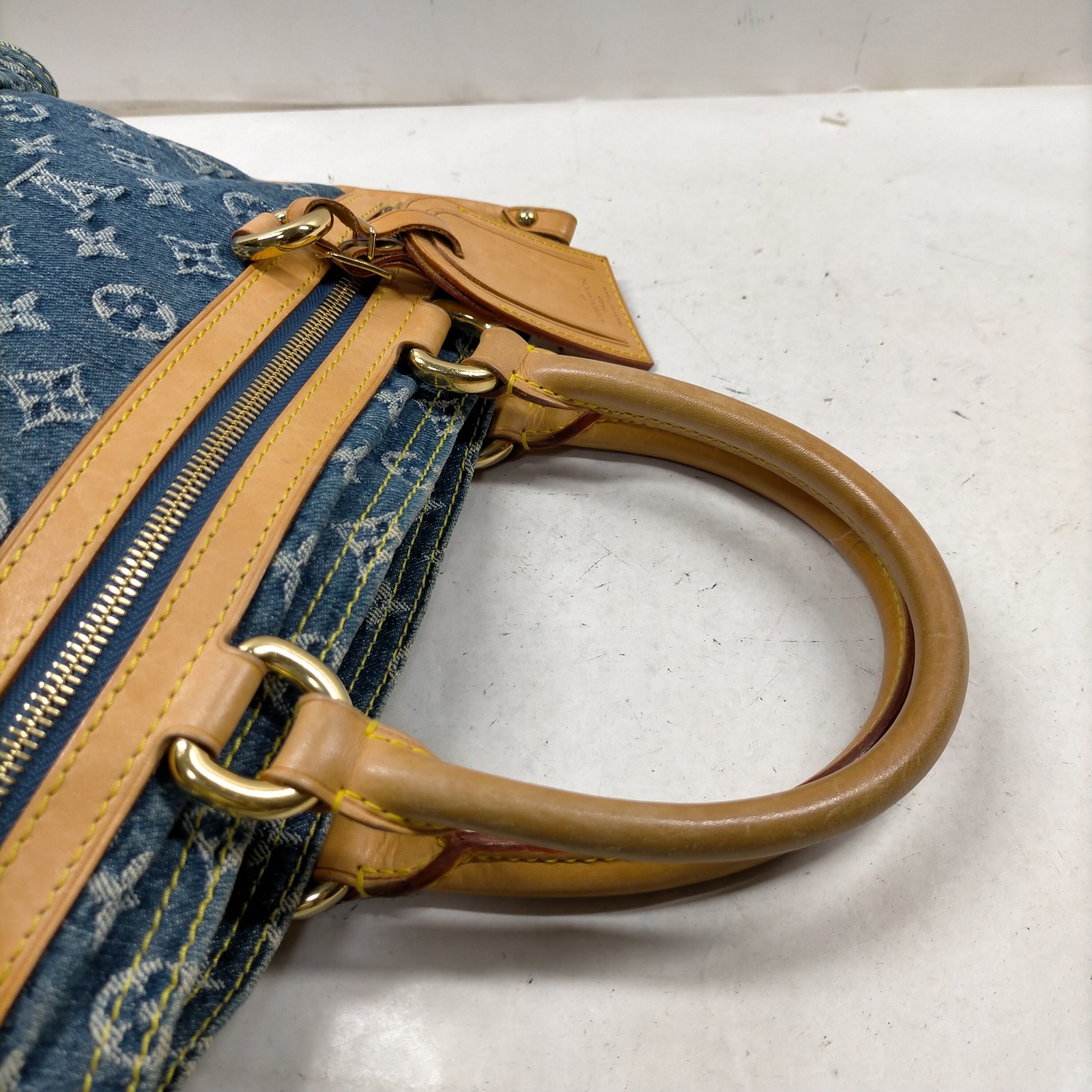 Louis Vuitton LV Tote Bag M95018 Flat Shopper Monogram Denim 2320596