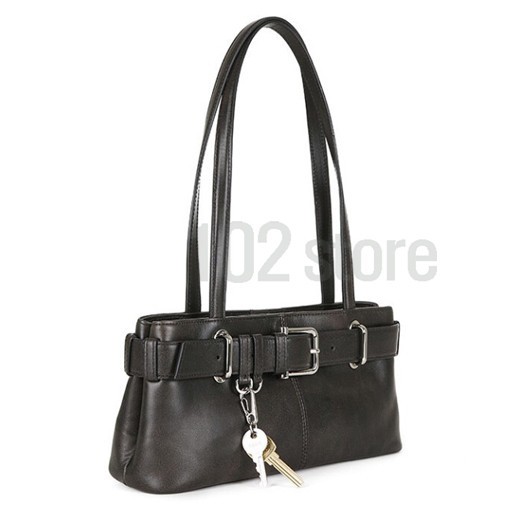 OSOI SHOULDER BROCLE MINI [STONE BLACK] Women’s Shoulder Bag-Express