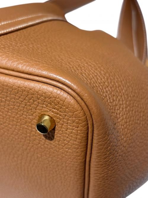HERMES Picotin Lock MM in Clemence Leather Z Stamp 2021 GHW #102