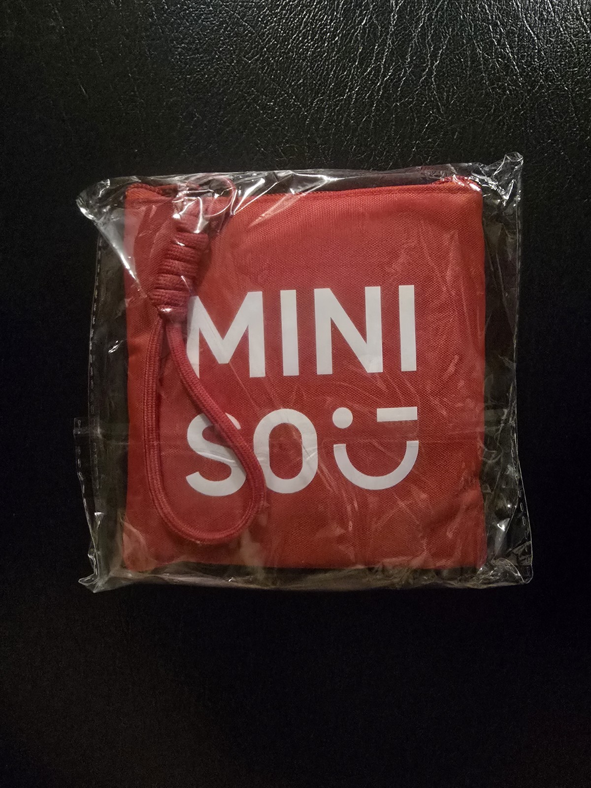 Miniso Nyc Sanrio Hello Kitty Packable Foldable Red Grocery Tote Bag Pouch