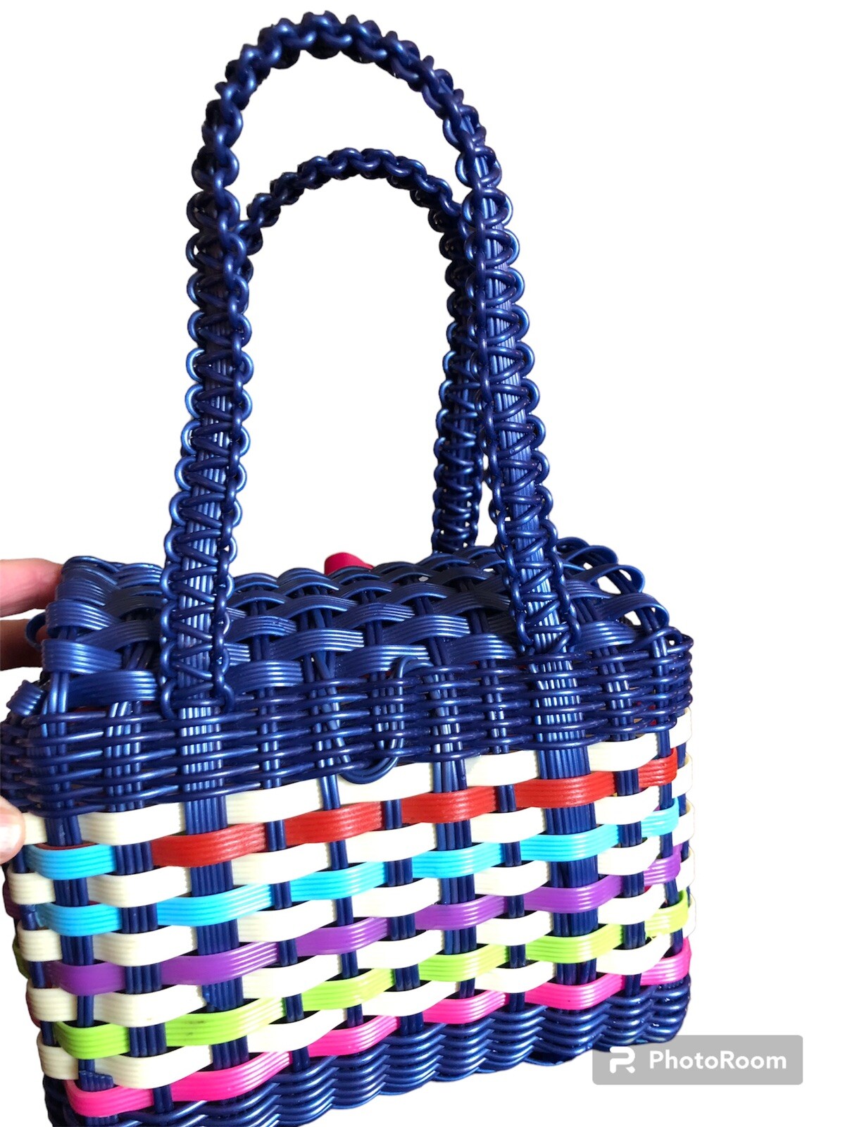 NEW w/o tags Mexican Plastic Woven Purse/Handbag