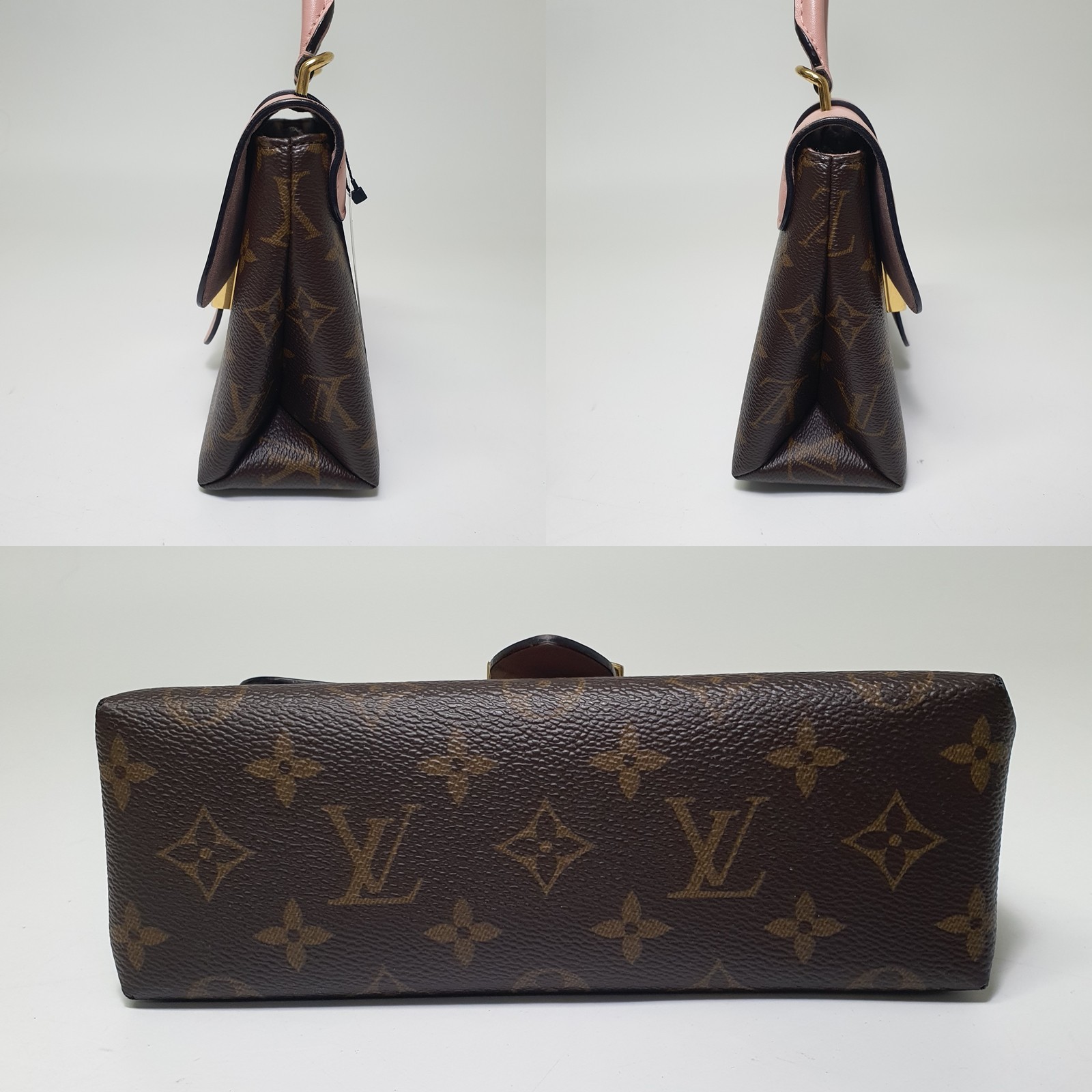 TARIFF FREE Authentic Louis Vuitton Locky BB Monogram Pink M44080 Genuine LF563