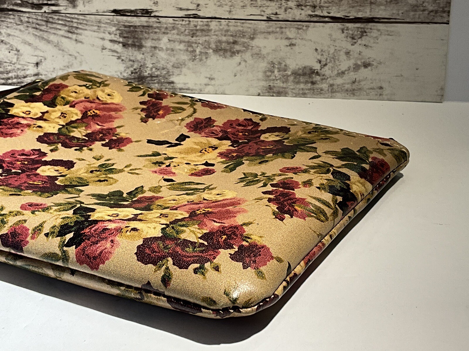 Patricia Nash Small Wristlet Clutch Bag Cassini Antique Rose Floral 8.5×6.5 inch