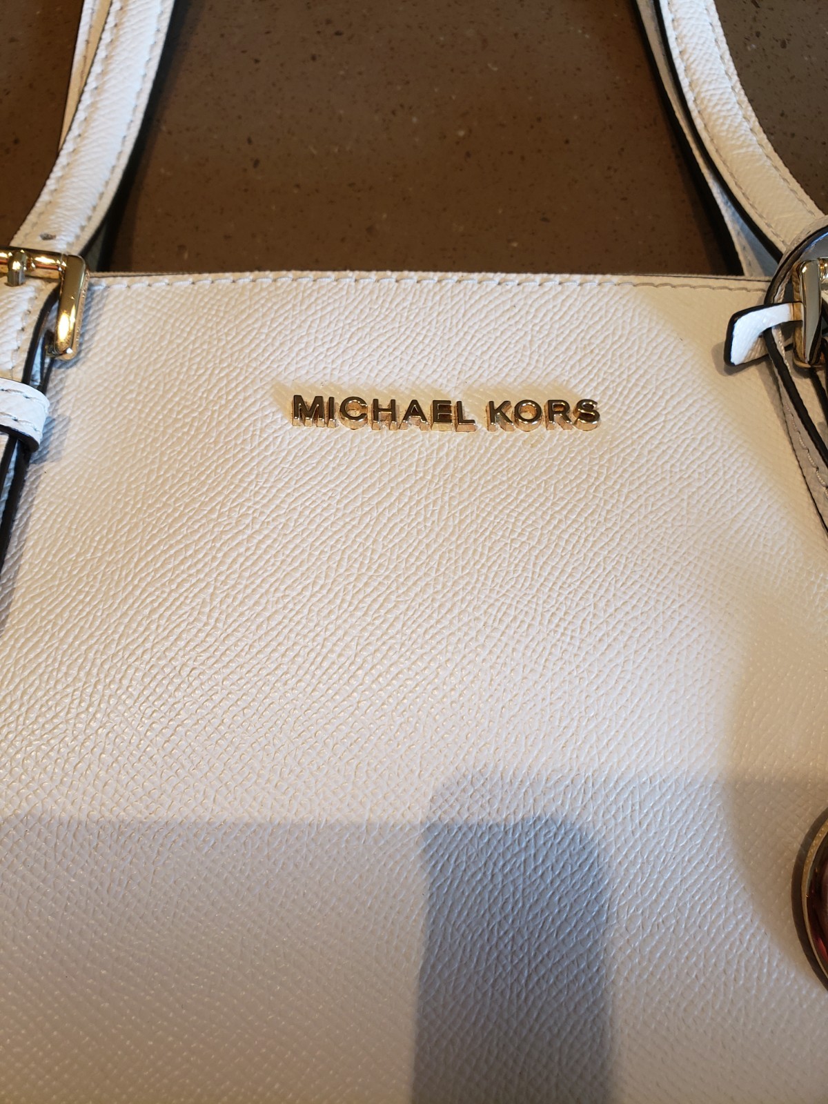 Off-white Leather Michael Kors Charlotte Purse