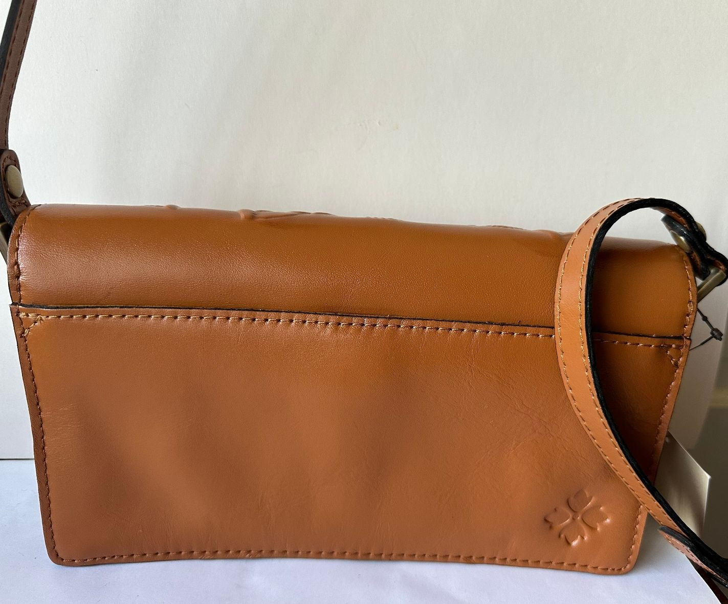 NWT $199 Patricia Nash Burn Rose Toolling Kent Cognac Crossbody