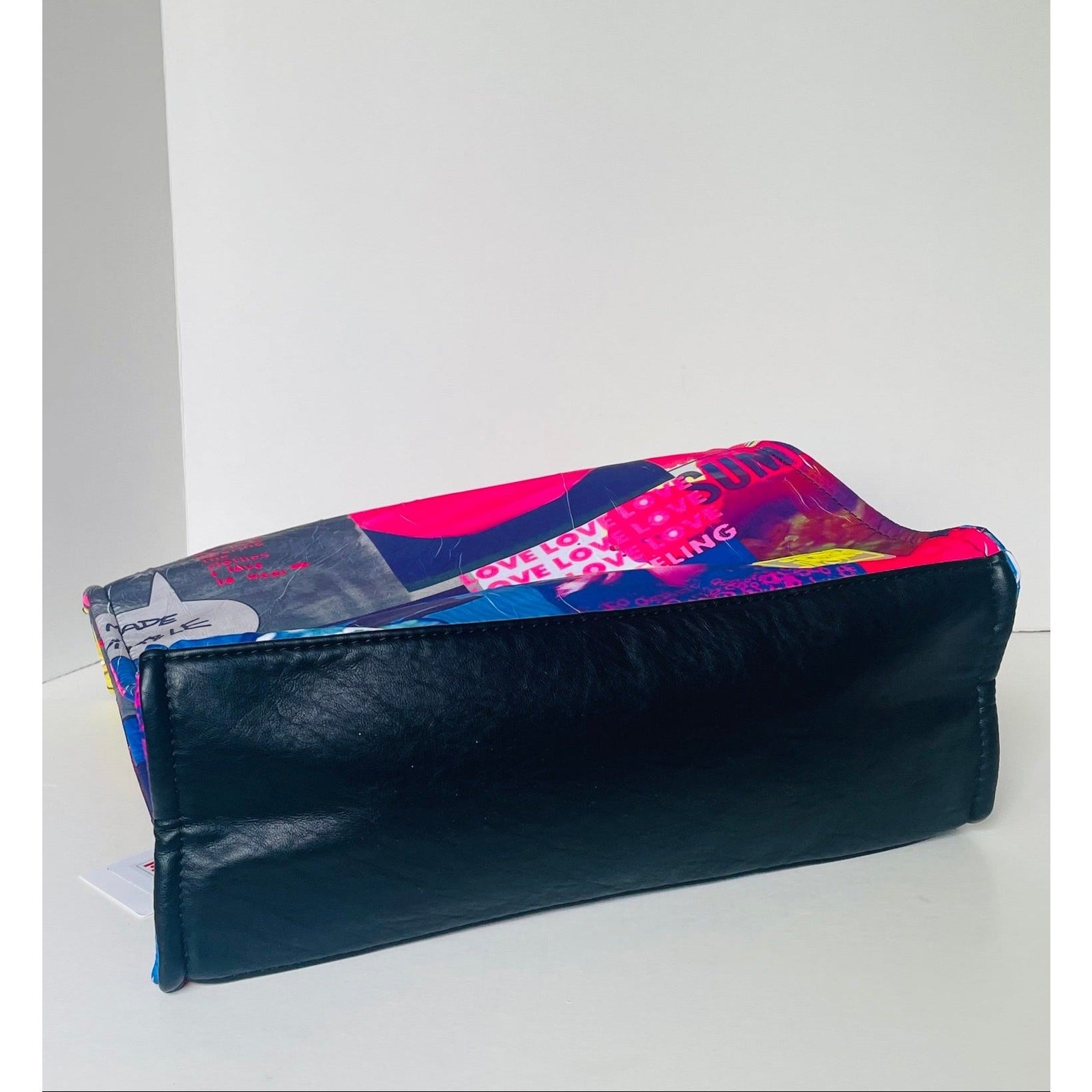 Desigual Large Collage Tote Bag Recycled Crinkle Nylon Graphic Shopper