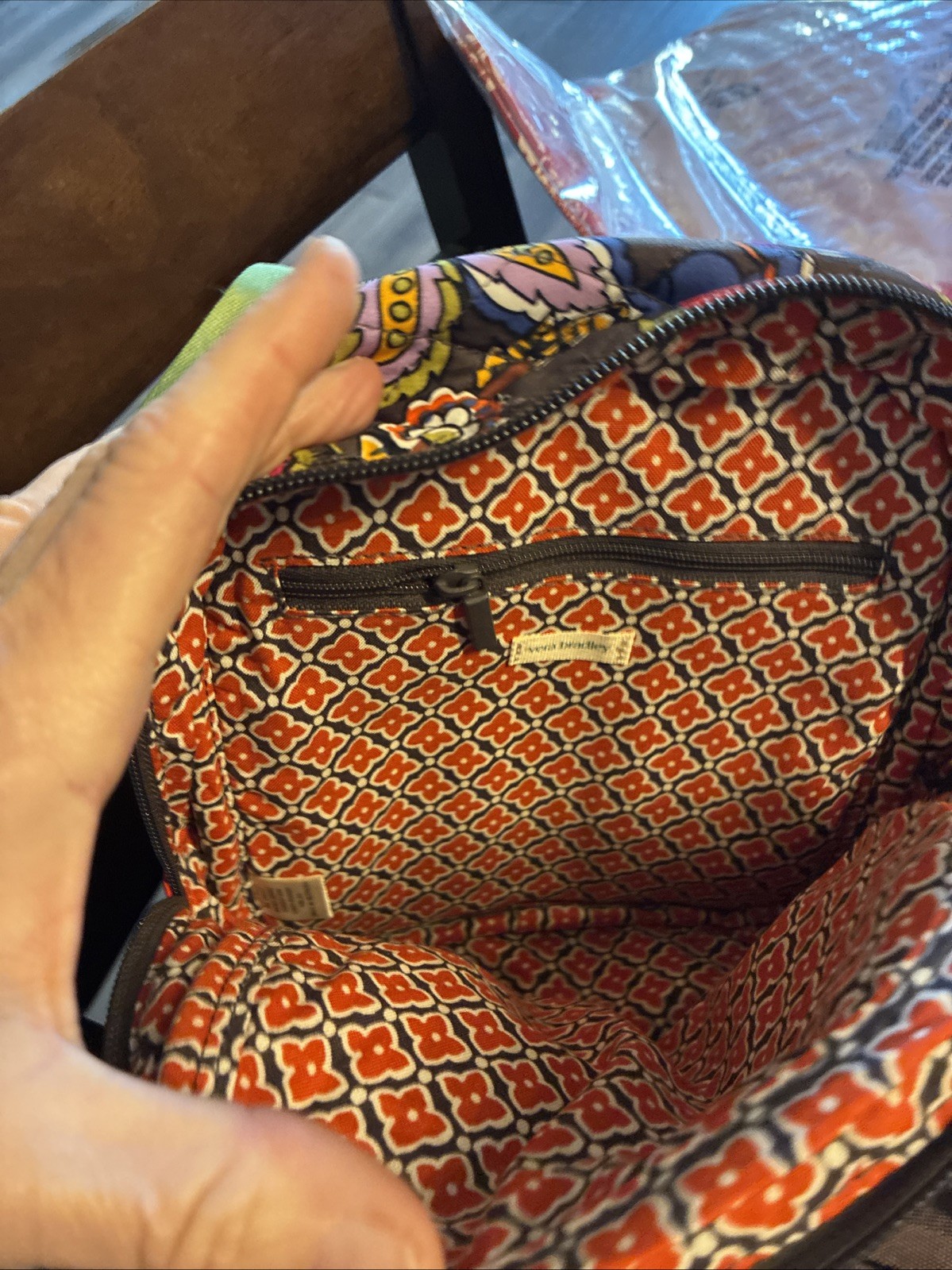 Vera Bradley COLORFUL BOUQUET Mini 8.75″ HIGH Banbury Cotton backpack NWT