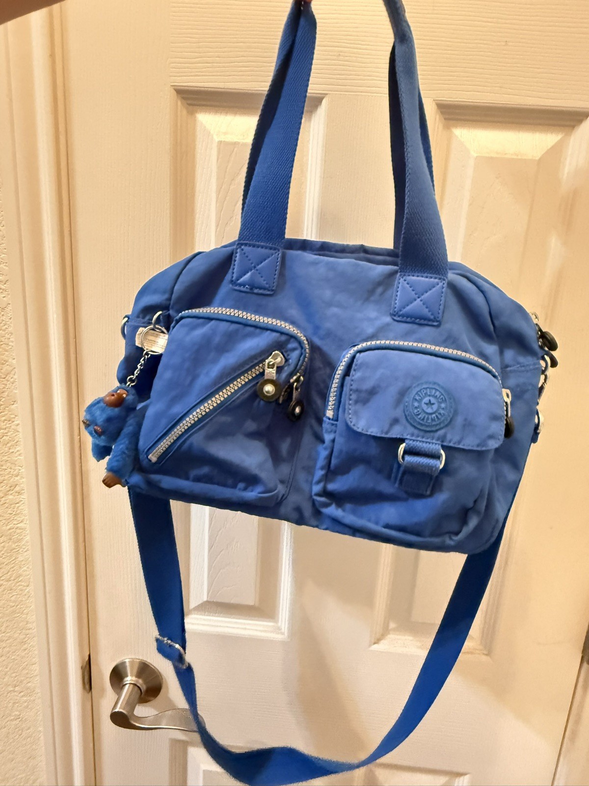 Kipling Defea Satchel Crossbody Bag French Blue RARE NWT
