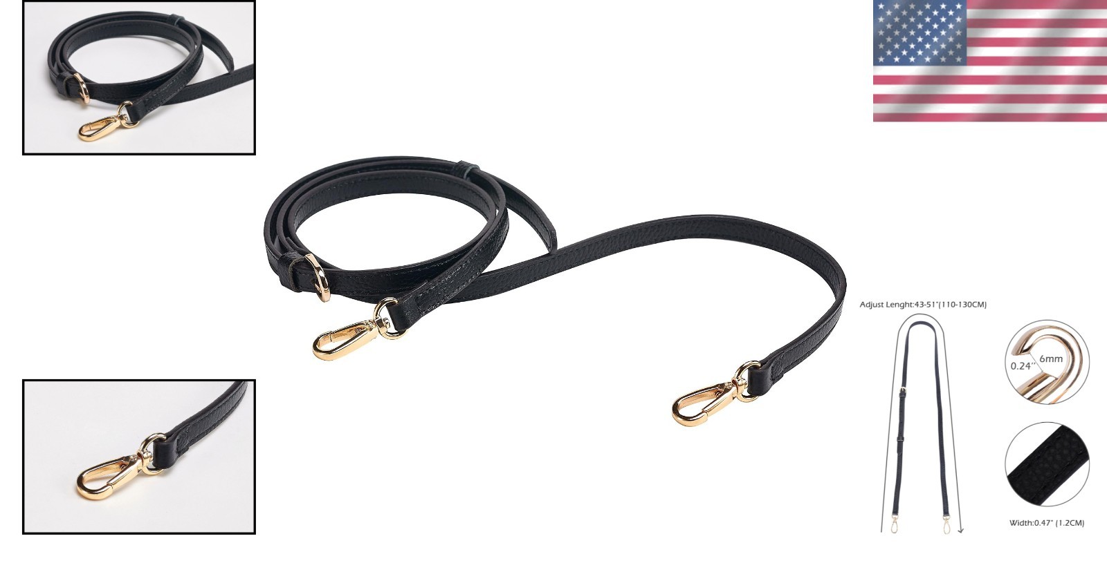 Gift-Ready Genuine Leather Crossbody Purse Strap – Perfect for Any Occasion