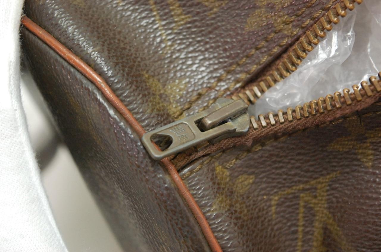 Auth LOUIS VUITTON MONOGRAM PAPILLON 30 HANDBAG PURSE 821 “TORN ZIPPER” 0521a