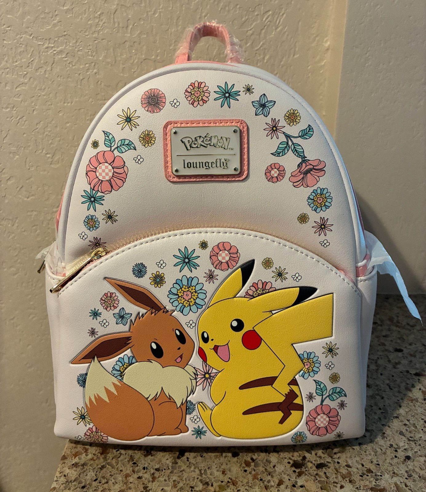 *NEW WITH TAGS* Loungefly Pokemon Pikachu and Eevee Floral Mini Backpack