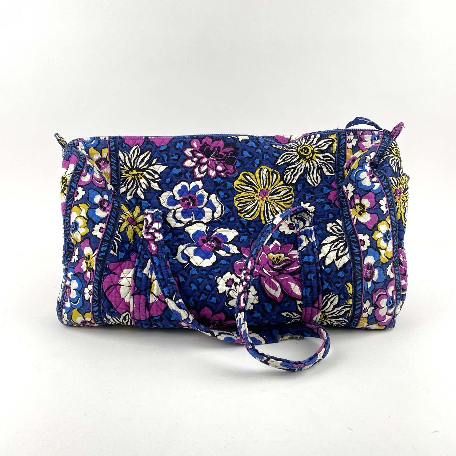 Vera Bradley African Violet Large Duffel Weekender Bag 12″T x 21″L x 12″D