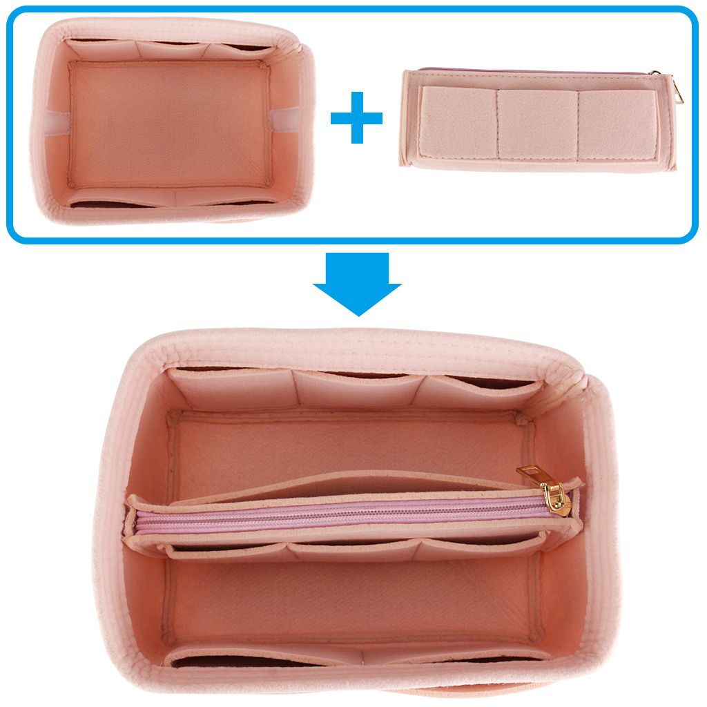 Multifunction Organizer Bag Insert Bag Case Felt Fabric Storage Pouch Travel USA