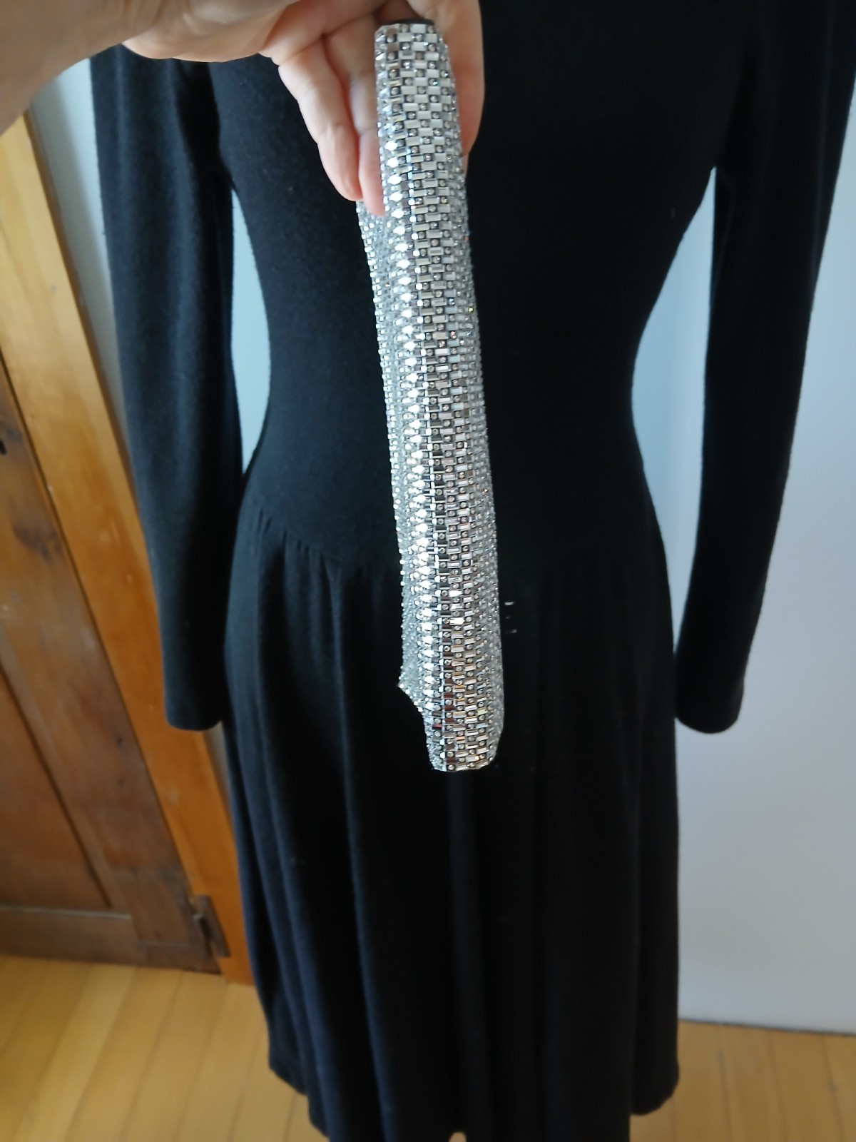 Off Park Collection crystal evening bag clear crystals all over gorgeous clutch