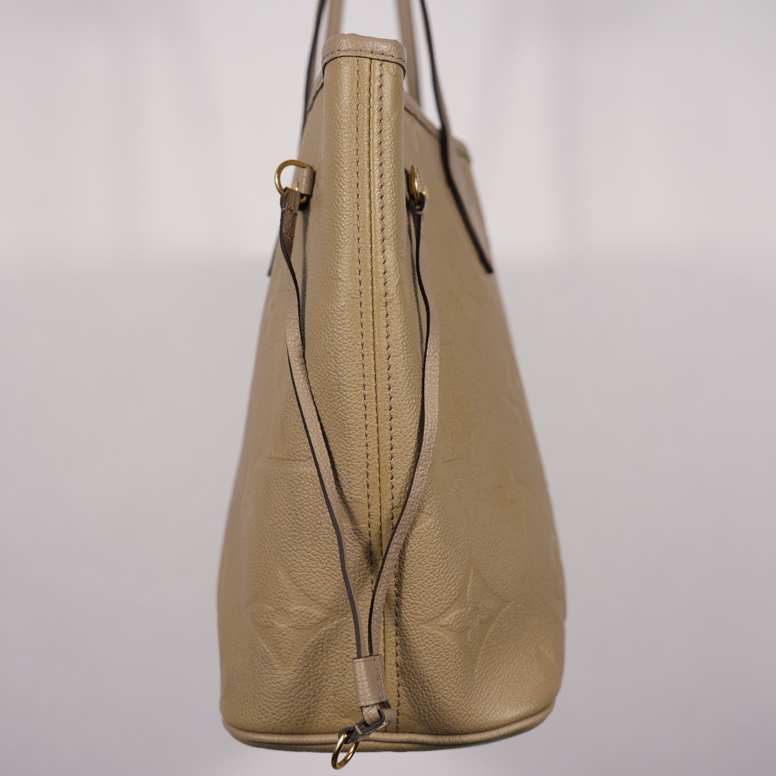 Louis Vuitton LV Empreinte Monogram Giant Neverfull MM Tourterelle Tote Bag
