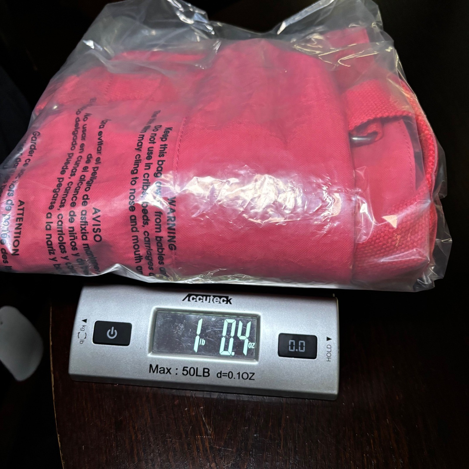 Kipling Kyoko Crinkle Nylon Tote Bag Coral Pink Monkey Keychain Lightweight