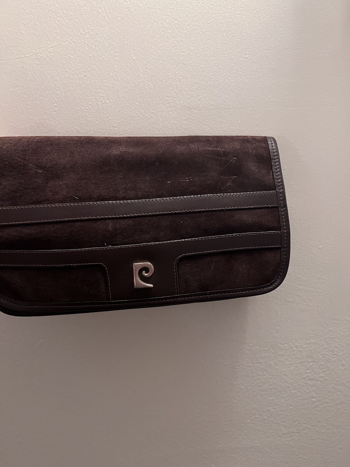 Pierre Cardin New York Brown Leather Vintage Clutch