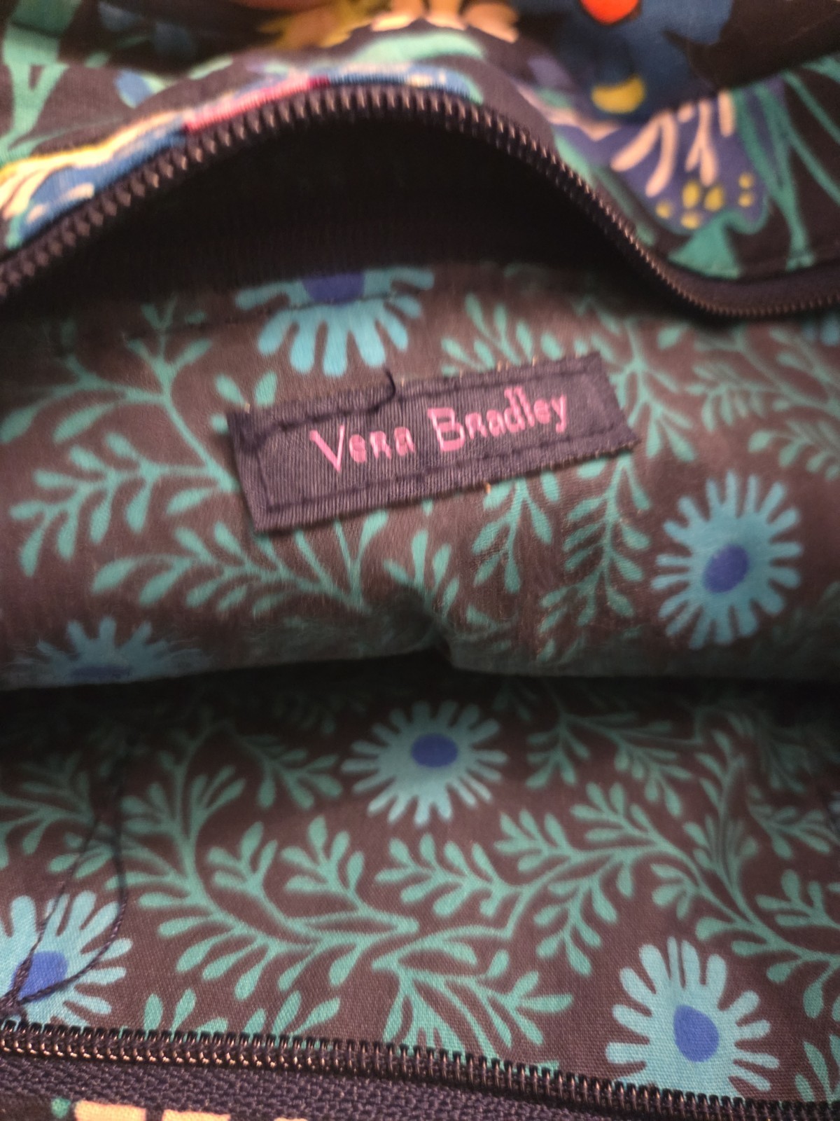 Vera Bradley Glenna Moonlight Garden Satchel Bag Quilted Floral Design Retired