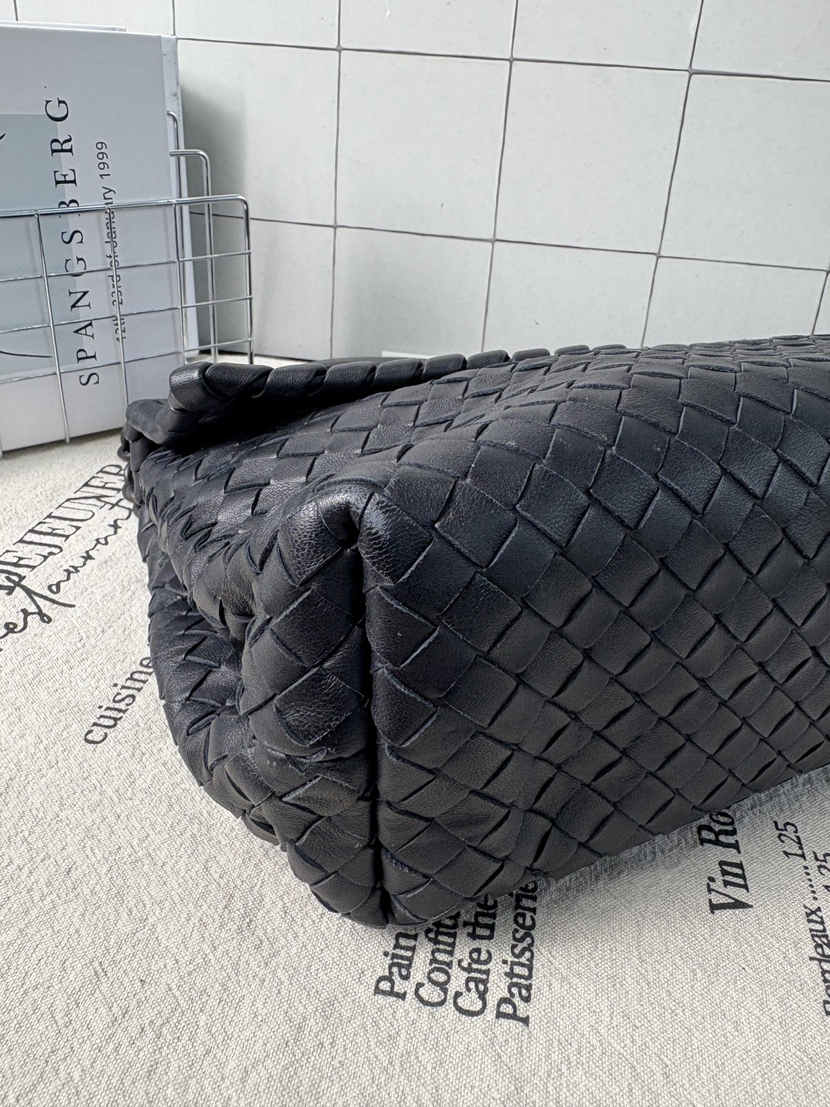Bottega Veneta Crossbody Bag Olimpia Black Cowhide 28×19