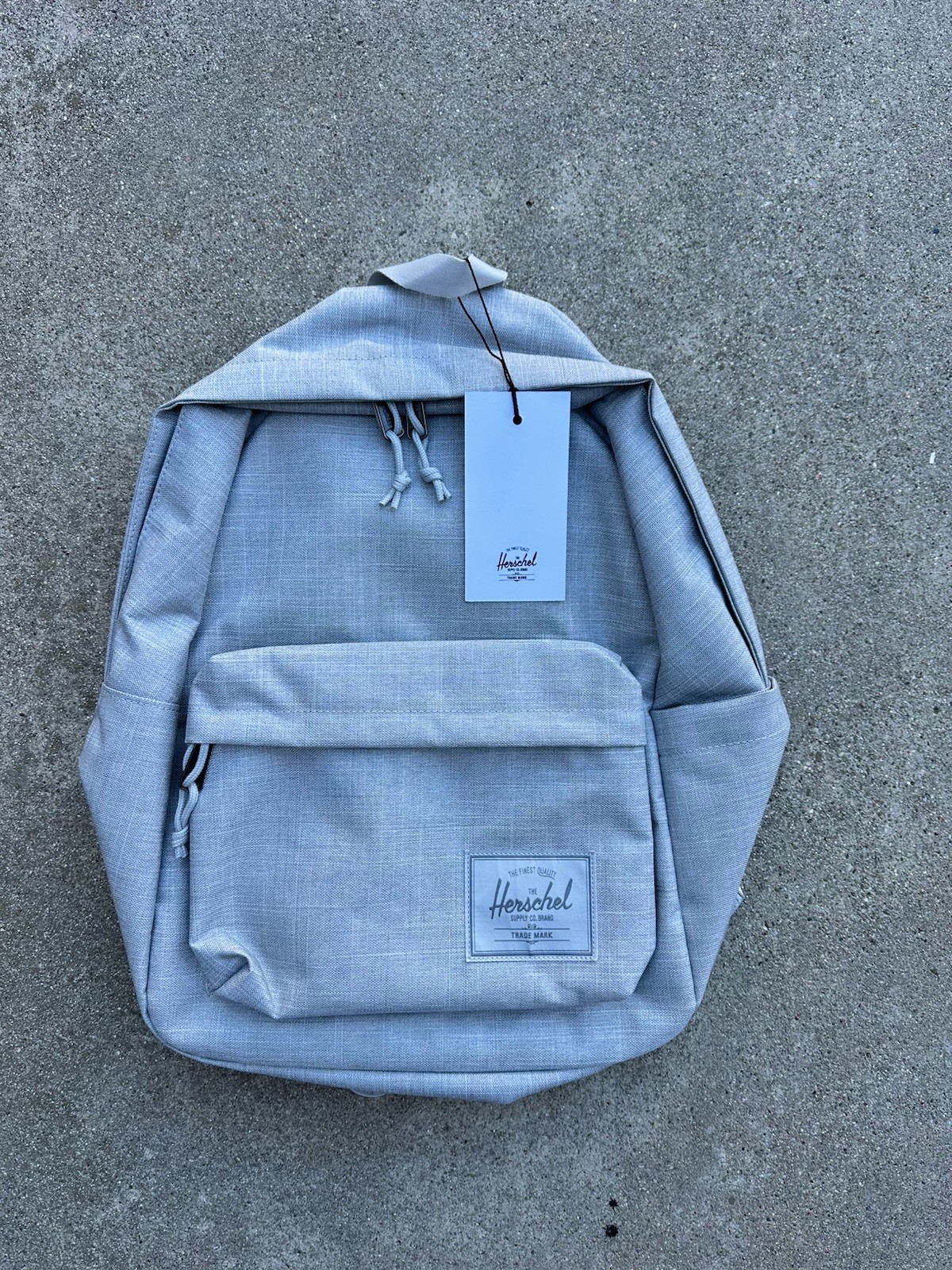 New Herschel Backpack Heritage Gray Crosshatch