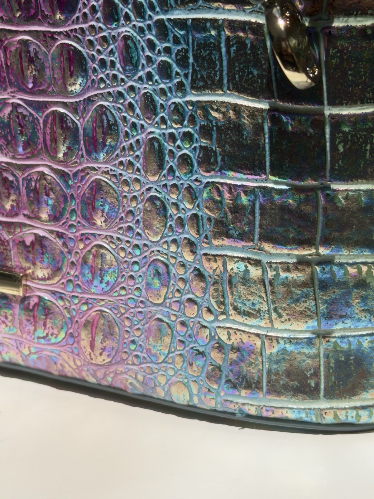 💜🩷🩵 Brahmin VISIONARY DELPHINE, Highly Iridescent Katie, EUC Fabulous!!
