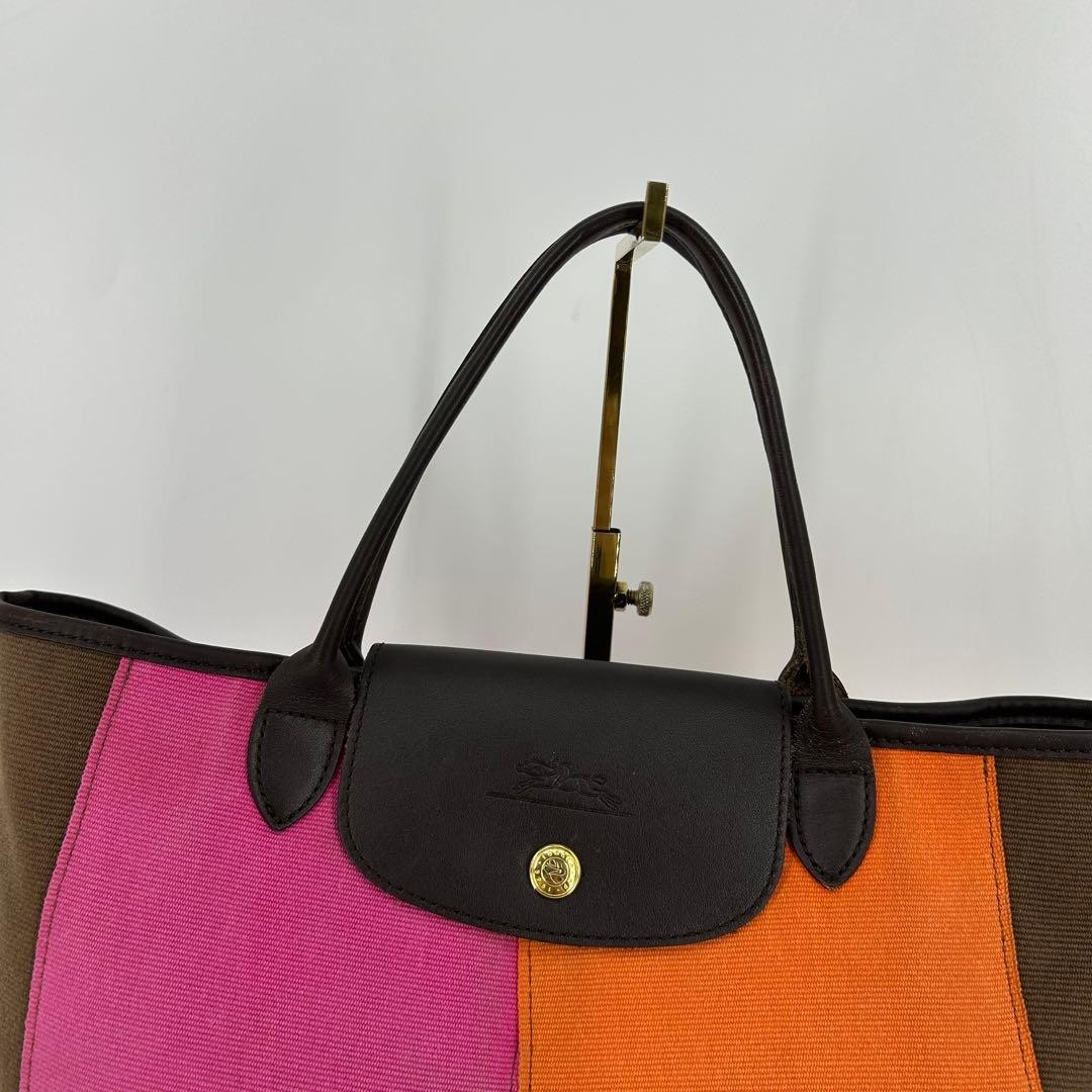 Longchamp Tote Bag Classic Handbag 37cm 28cm 12.5cm clean Authentic