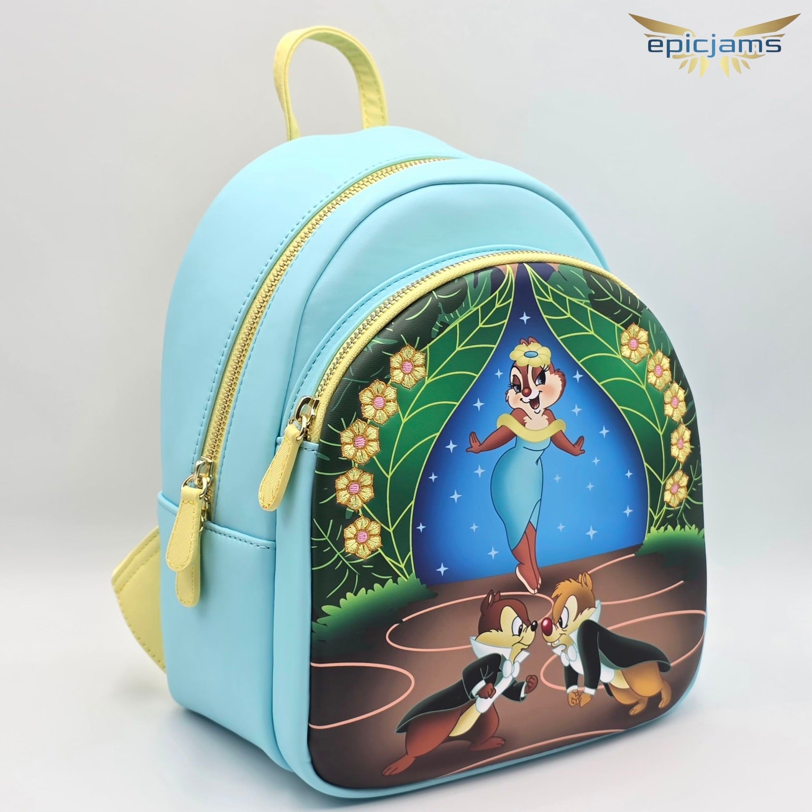 Loungefly Disney Chip ‘n’ Dale Clarice Tropical Mini Backpack New