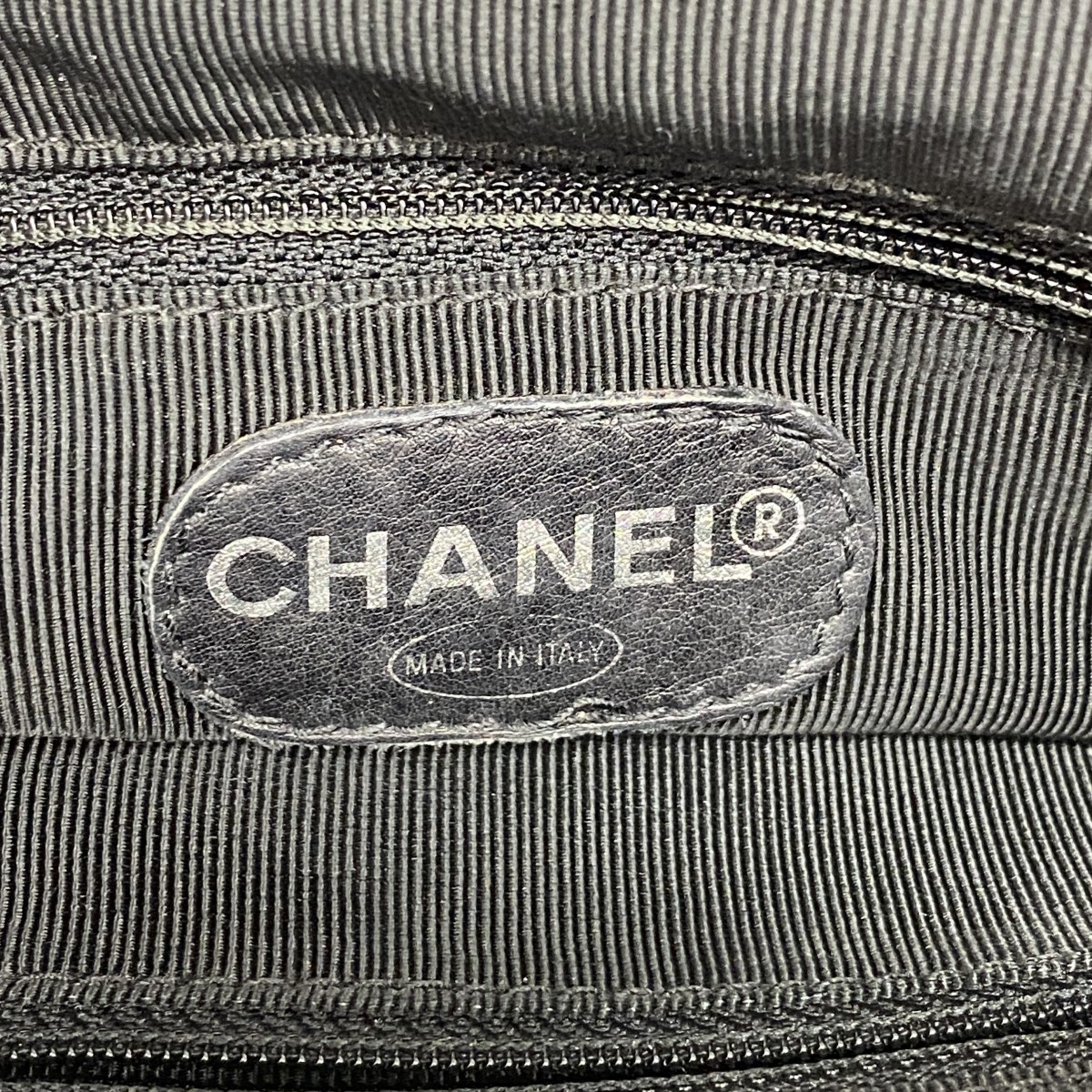 Auth [6gc3615-k] CHANEL Backpack Â· Daypack Lambskin Black Silver metal fi…