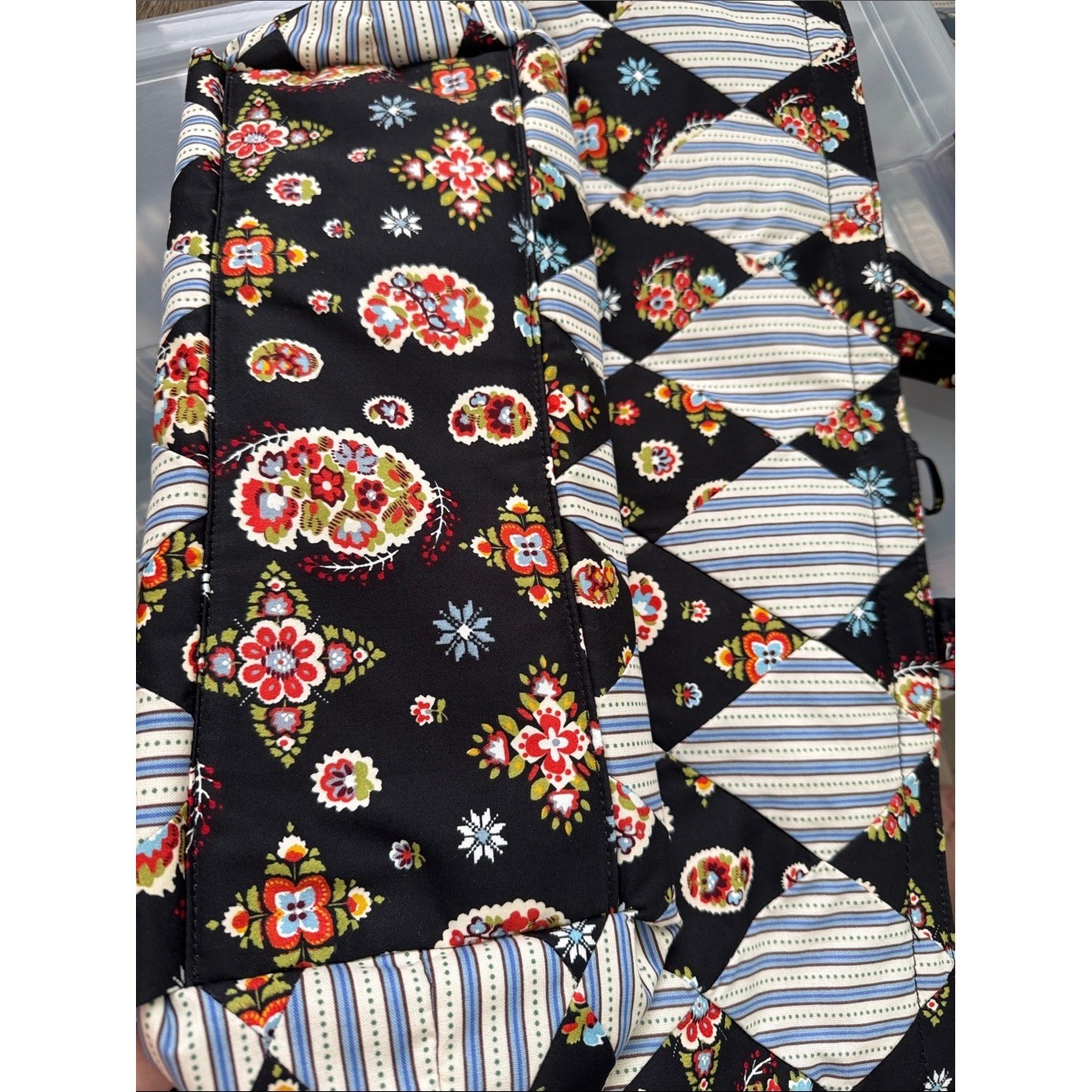 Vera Bradley Hathaway Tote in Diamond Patchwork Northstar Anthro collab!