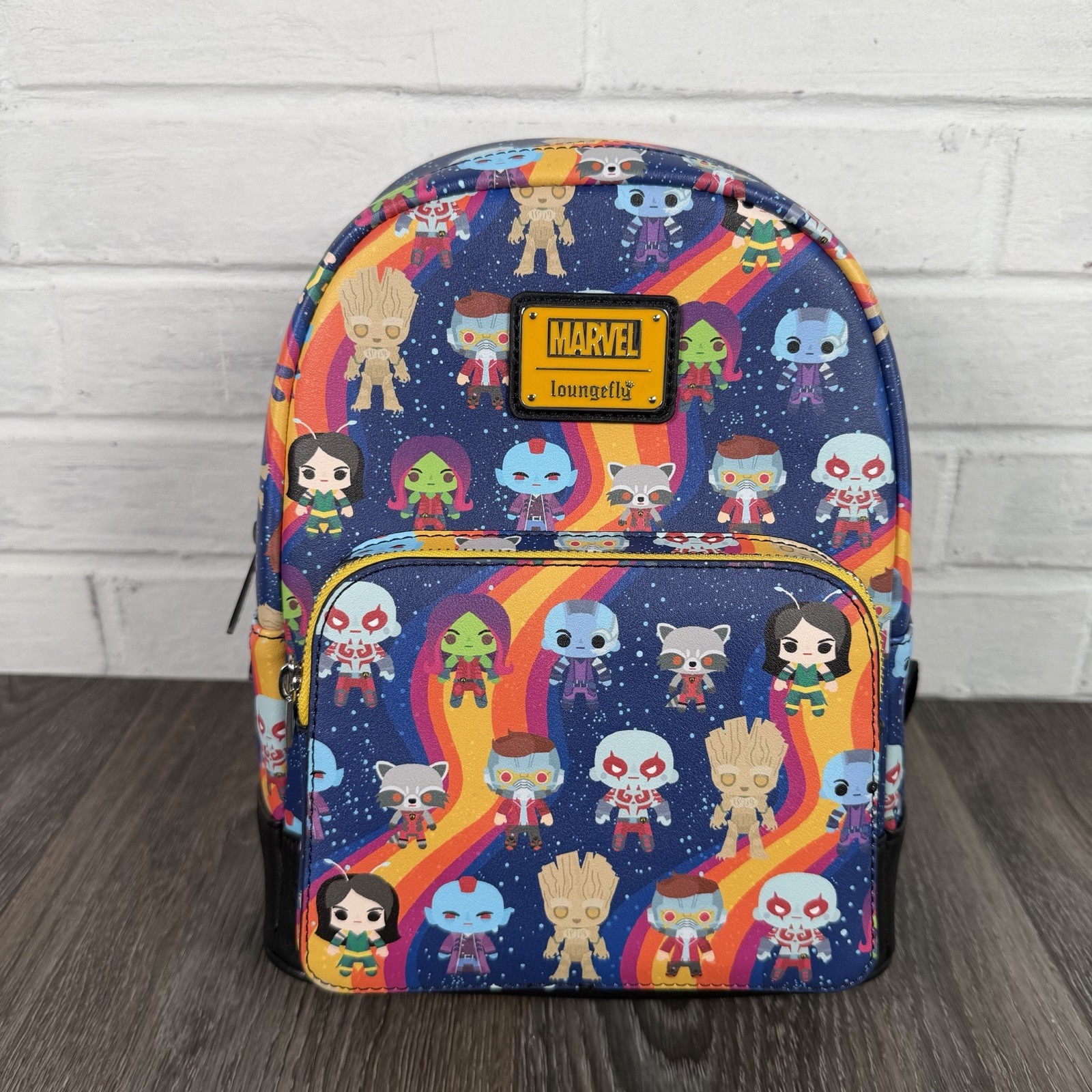 Loungefly Marvel Guardians Of The Galaxy Chibi AOP Mini Backpack Disney 2022 NWT